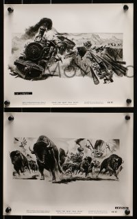 1x870 HOW THE WEST WAS WON 3 8x10 stills 1964 Ford, Reynolds, Stewart, all with poster art!