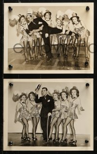 1x733 IDIOT'S DELIGHT 5 8x10 stills 1939 all with Clark Gable in pinstripe suit and showgirls!