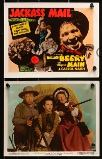 1x056 JACKASS MAIL 7 color 8x10 stills 1942 Wallace Beery, Darryl Hickman, includes title card!