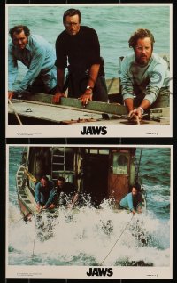 1x087 JAWS 4 8x10 mini LCs R1979 Roy Scheider, Robert Shaw, Dreyfuss, Spielberg's shark classic!