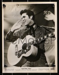 1x812 LOVING YOU 4 8x10 stills 1957 all great images of with Elvis Presley playing guitar!