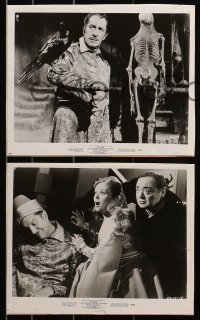 1x895 RAVEN 3 8x10 stills 1963 all with horror images of Vincent Price + Peter Lorre, Sturgess!