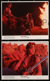 1x041 RED SONJA 8 8x10 mini LCs 1985 Brigitte Nielsen & Arnold Schwarzenegger, Richard Fleischer!