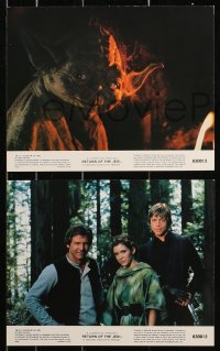 1x042 RETURN OF THE JEDI 8 8x10 mini LCs 1983 Carrie Fisher as Princess Leia in dancing girl costume!