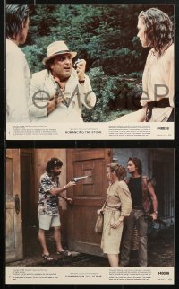 1x044 ROMANCING THE STONE 8 8x10 mini LCs 1984 Michael Douglas, Kathleen Turner, Danny DeVito
