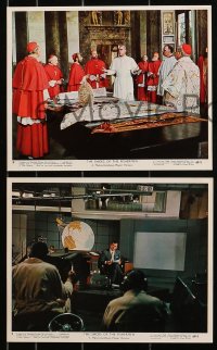 1x090 SHOES OF THE FISHERMAN 4 color 8x10 stills 1969 Pope Anthony Quinn, David Janssen, Olivier