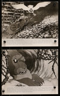 1x837 WATERSHIP DOWN 4 8x10 stills 1978 based on Richard Adams' best seller, cartoon rabbits!