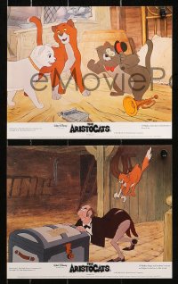 1x115 ARISTOCATS 8 color English FOH LCs R1980s Walt Disney jazz musical cartoon, colorful images!