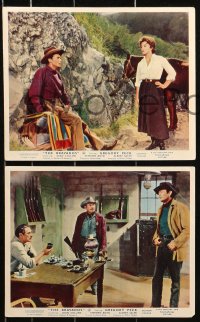 1x117 BRAVADOS 8 color English FOH LCs 1958 cowboy Gregory Peck & Joan Collins, Lee Van Cleef!