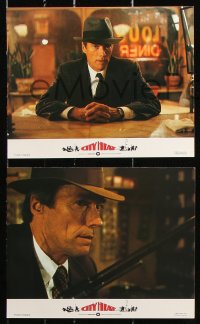 1x118 CITY HEAT 8 color English FOH LCs 1985 Clint Eastwood the cop & Burt Reynolds the detective!