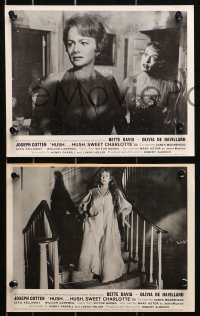 1x147 HUSH...HUSH, SWEET CHARLOTTE 5 English FOH LCs 1965 great images of Bette Davis, Joseph Cotten!