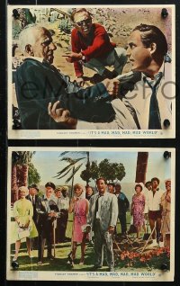 1x124 IT'S A MAD, MAD, MAD, MAD WORLD 8 color English FOH LCs 1964 Spencer Tracy, top cast!
