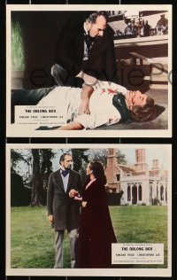 1x127 OBLONG BOX 8 color English FOH LCs 1969 Vincent Price, Christopher Lee, Edgar Allan Poe