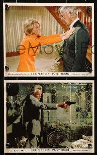 1x131 POINT BLANK 8 color English FOH LCs 1967 cool images of Lee Marvin with sexy Angie Dickinson!