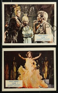 1x133 SHE 8 color English FOH LCs 1965 Hammer, Cushing, w/ image of sexy Ursula Andress in flames!