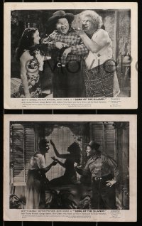1x152 SONG OF THE ISLANDS 4 English FOH LCs 1942 different images of Jack Oakie, Victor Mature!
