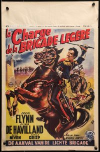 1y398 CHARGE OF THE LIGHT BRIGADE Belgian R1950s Errol Flynn, Olivia De Havilland, Michael Curtiz