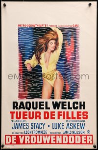 1y411 FLAREUP Belgian 1970 most men want to love sexy Raquel Welch, but one man wants to kill her!