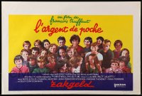 1y459 SMALL CHANGE Belgian 1976 Francois Truffaut's L'Argent de Poche, different art of cast!