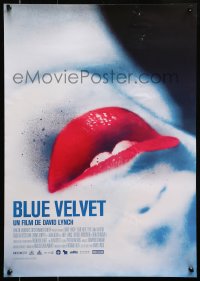 1y494 BLUE VELVET French 17x24 R2014 directed by David Lynch, completely different close-up lips!