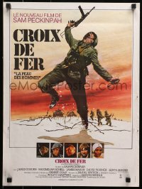 1y500 CROSS OF IRON French 16x21 1978 Sam Peckinpah, different World War II art by Thos & Ferracci!