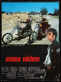 1y503 EASY RIDER French 16x21 R1980s Peter Fonda, motorcycle biker classic directed by Dennis Hopper