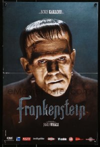 1y504 FRANKENSTEIN French 16x24 R2008 wonderful close up of Boris Karloff as the monster!