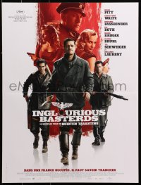1y509 INGLOURIOUS BASTERDS French 16x21 2009 Quentin Tarantino, Brad Pitt, Waltz, Roth, top cast!