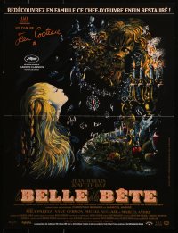 1y512 LA BELLE ET LA BETE French 16x21 R2013 Jean Cocteau's classic fairy tale, cool Malcles art!