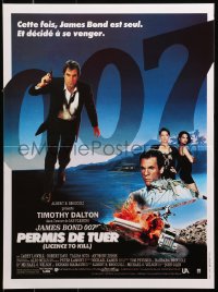 1y514 LICENCE TO KILL French 16x21 1989 Timothy Dalton as Bond, Carey Lowell, sexy Talisa Soto!