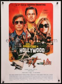 1y519 ONCE UPON A TIME IN HOLLYWOOD French 15x21 2019 Tarantino, montage art by Steve Chorney!