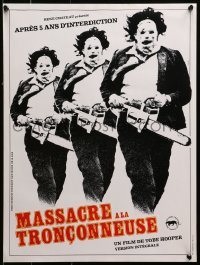 1y527 TEXAS CHAINSAW MASSACRE French 16x21 R1980s Tobe Hooper cult classic slasher horror!