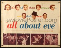 1y541 ALL ABOUT EVE style A 1/2sh 1950 Bette Davis & Anne Baxter classic, Marilyn Monroe shown!