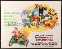 1y551 BEDKNOBS & BROOMSTICKS 1/2sh R1979 Walt Disney, Angela Lansbury, great cartoon art!