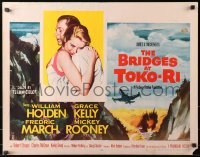 1y563 BRIDGES AT TOKO-RI style B 1/2sh 1954 Grace Kelly, William Holden, Korean War, by James Michener!