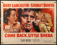 1y576 COME BACK LITTLE SHEBA style A 1/2sh 1953 Burt Lancaster, Shirley Booth, Jaeckel & Moore!