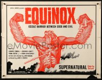 1y594 EQUINOX 1/2sh 1969 artwork of wacky occult monster with spear through its chest!