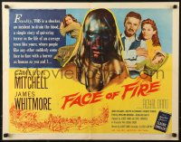 1y595 FACE OF FIRE 1/2sh 1959 Albert Band, creepy image, would you dare lift the mask?