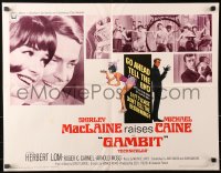1y606 GAMBIT 1/2sh 1967 McGinnis art of sexy Shirley MacLaine & Michael Caine preparing for crime!