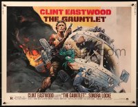 1y608 GAUNTLET 1/2sh 1977 great art of Clint Eastwood & Sondra Locke by Frank Frazetta!