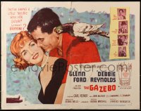 1y609 GAZEBO style B 1/2sh 1960 great romantic art of Glenn Ford w/telephone & Debbie Reynolds!