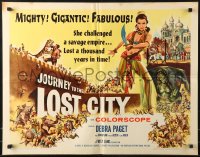 1y645 JOURNEY TO THE LOST CITY 1/2sh 1960 directed by Fritz Lang, art of sexy Indian Debra Paget!