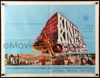 1y647 KING OF KINGS style A 1/2sh 1961 Nicholas Ray Biblical epic, Jeffrey Hunter as Jesus!