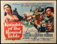 1y649 KNIGHTS OF THE ROUND TABLE 1/2sh R1962 Robert Taylor as Lancelot, sexy Ava Gardner as Guinevere!