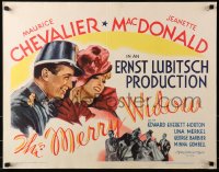 1y669 MERRY WIDOW 1/2sh R1962 Maurice Chevalier, Jeanette MacDonald, Ernst Lubitsch!