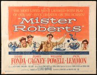 1y673 MISTER ROBERTS 1/2sh 1955 Henry Fonda, James Cagney, William Powell, Jack Lemmon, John Ford!