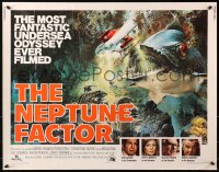 1y682 NEPTUNE FACTOR 1/2sh 1973 great sci-fi art of giant fish & sea monster by John Berkey!