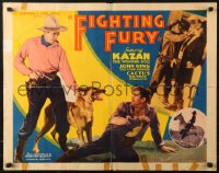1y688 OUTLAW'S HIGHWAY 1/2sh R1935 Kazan The Wonder Dog & Hoot Gibson catch bad guy, Fighting Fury!