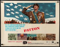 1y690 PATTON 1/2sh 1970 General George C. Scott military World War II classic!