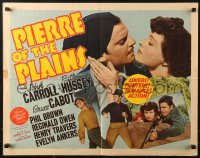 1y691 PIERRE OF THE PLAINS 1/2sh 1942 artwork of John Carroll & sexy Ruth Hussey!